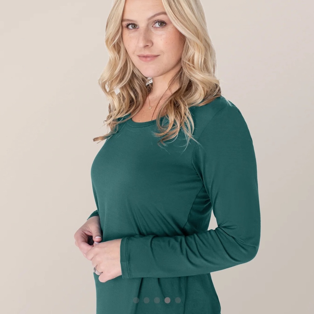 Kindred Bravely Evergreen Bamboo Maternity & Nursing Long Sleeve T-shirt